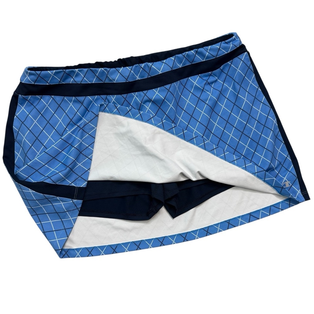 Champion Blue Checkered Mini Skort Size XL